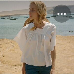 DOEN Bella Top in Salt - XS - EUC